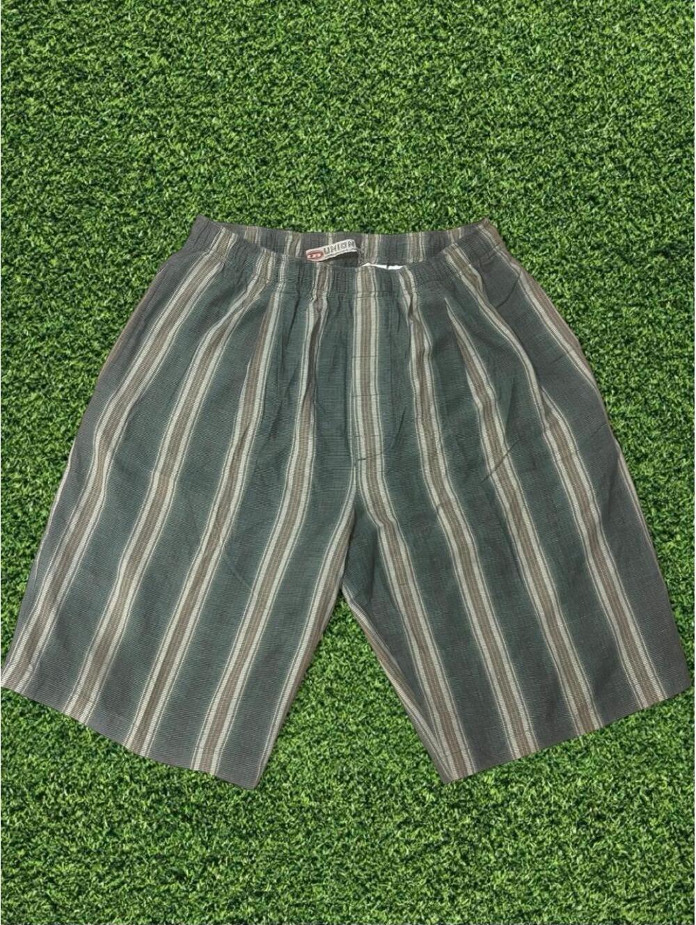 Vintage Union Bay Green Striped Shorts – Size XL (28)